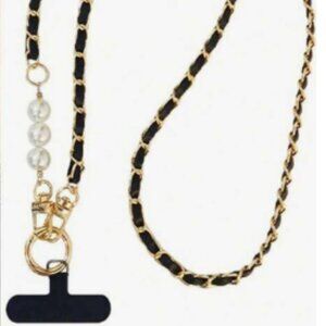 Pearl Strap phone  chain  NWT